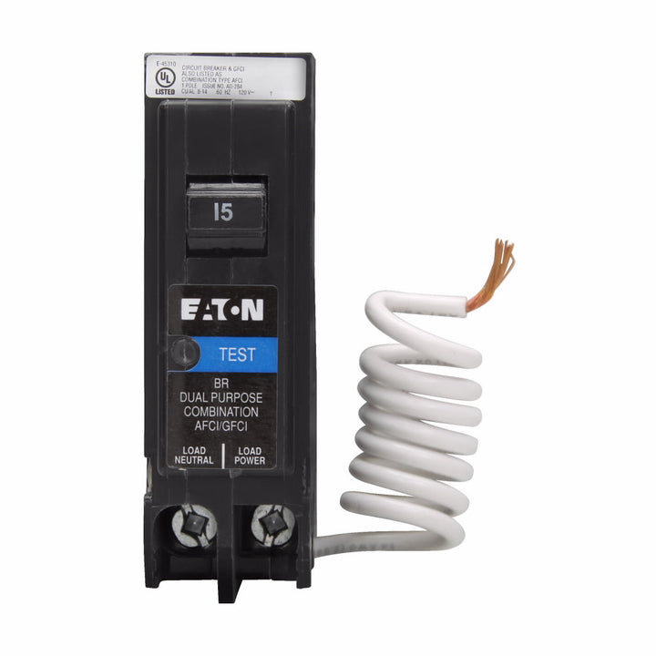 Eaton BRN115DF - AFCI Breaker 15A 1-Pole (10kA @ 120V)