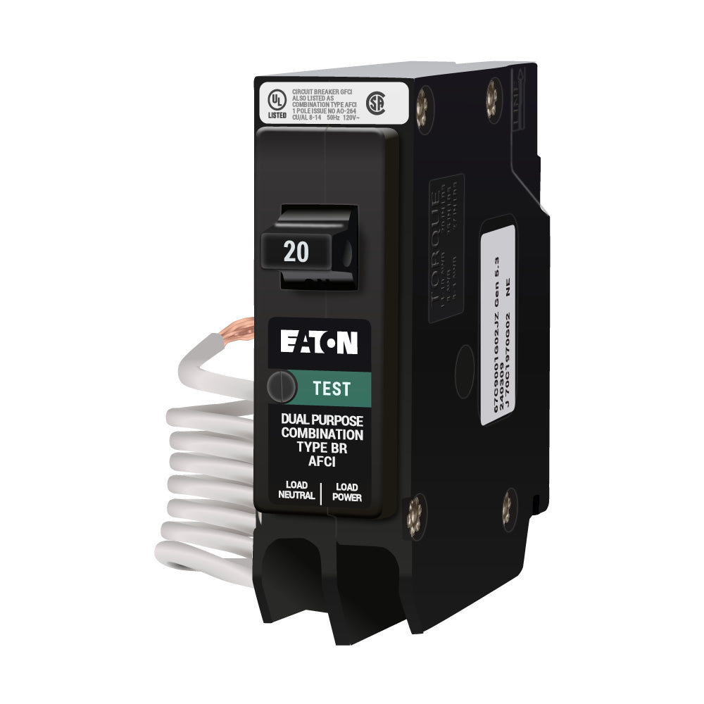 Eaton BRN120AF - BR Circuit Breaker 20A 1-Pole 120V