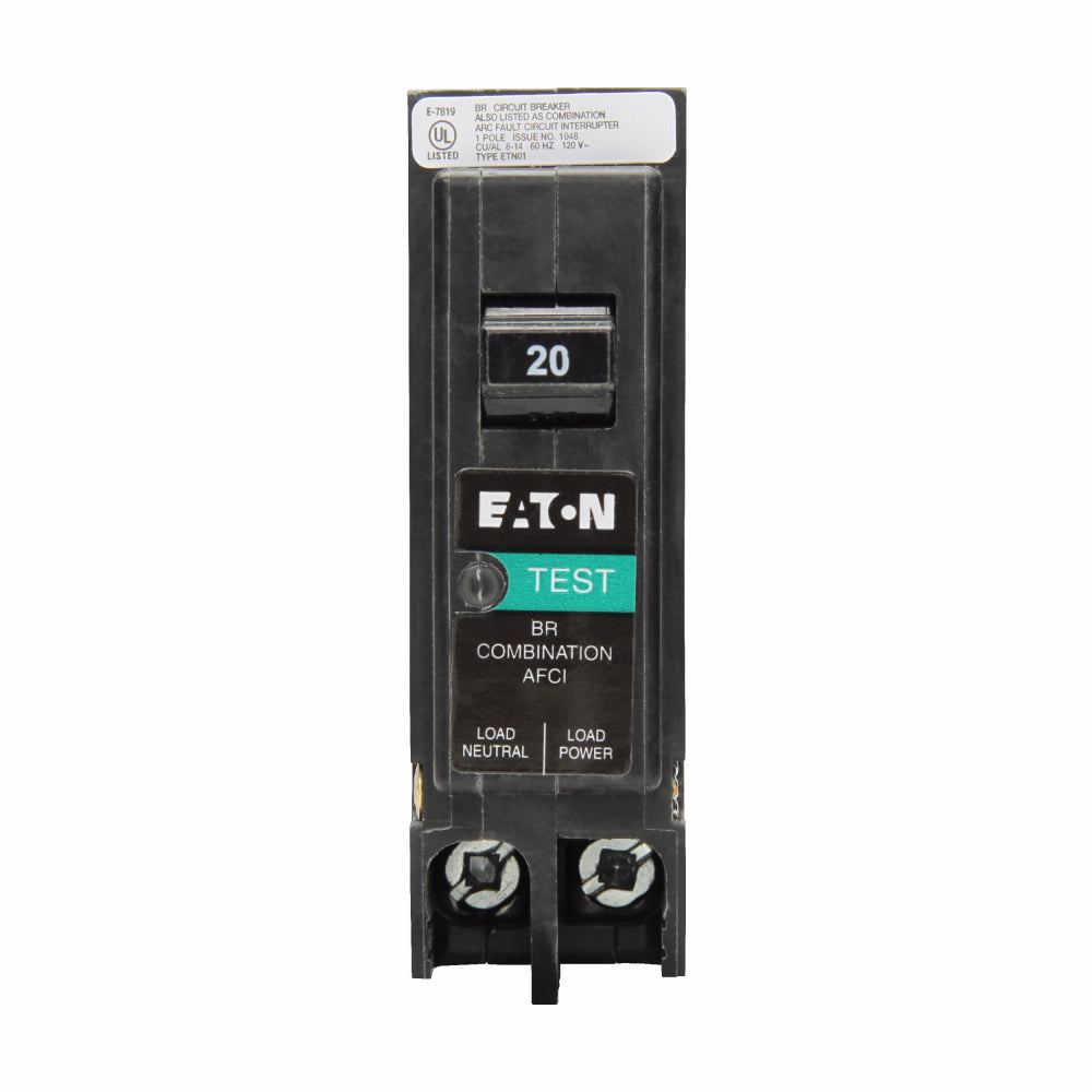 Eaton BRP120AF - 1-Pole Circuit Breaker 20A 120V (10kA AIC)
