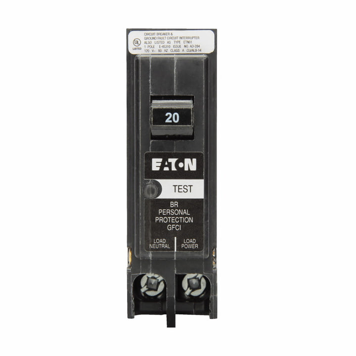 Cutler-Hammer BRP120GF - 1-Pole 20A Circuit Breaker (10kA AIC)