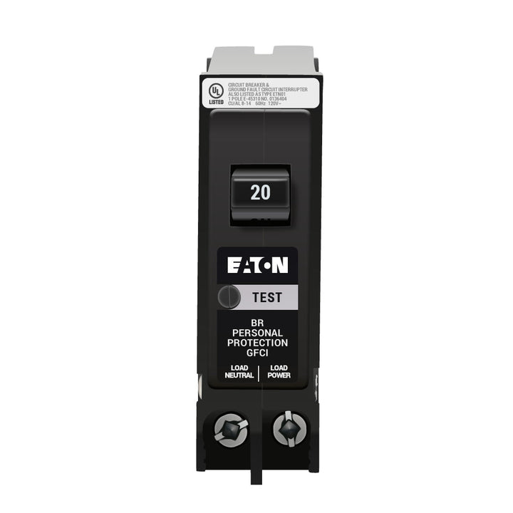 Cutler-Hammer BRP120GF - 1-Pole 20A Circuit Breaker (10kA AIC)