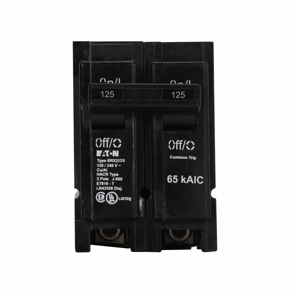 Cutler Hammer BRX2125 - 2-Pole Circuit Breaker 125A 240V (65kA AIC)
