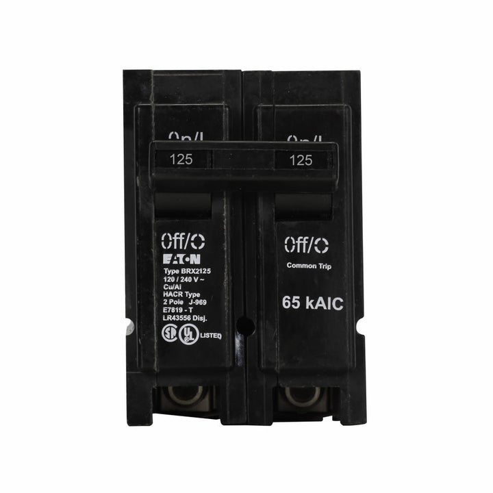 Cutler Hammer BRX2125 - 2-Pole Circuit Breaker 125A 240V (65kA AIC)