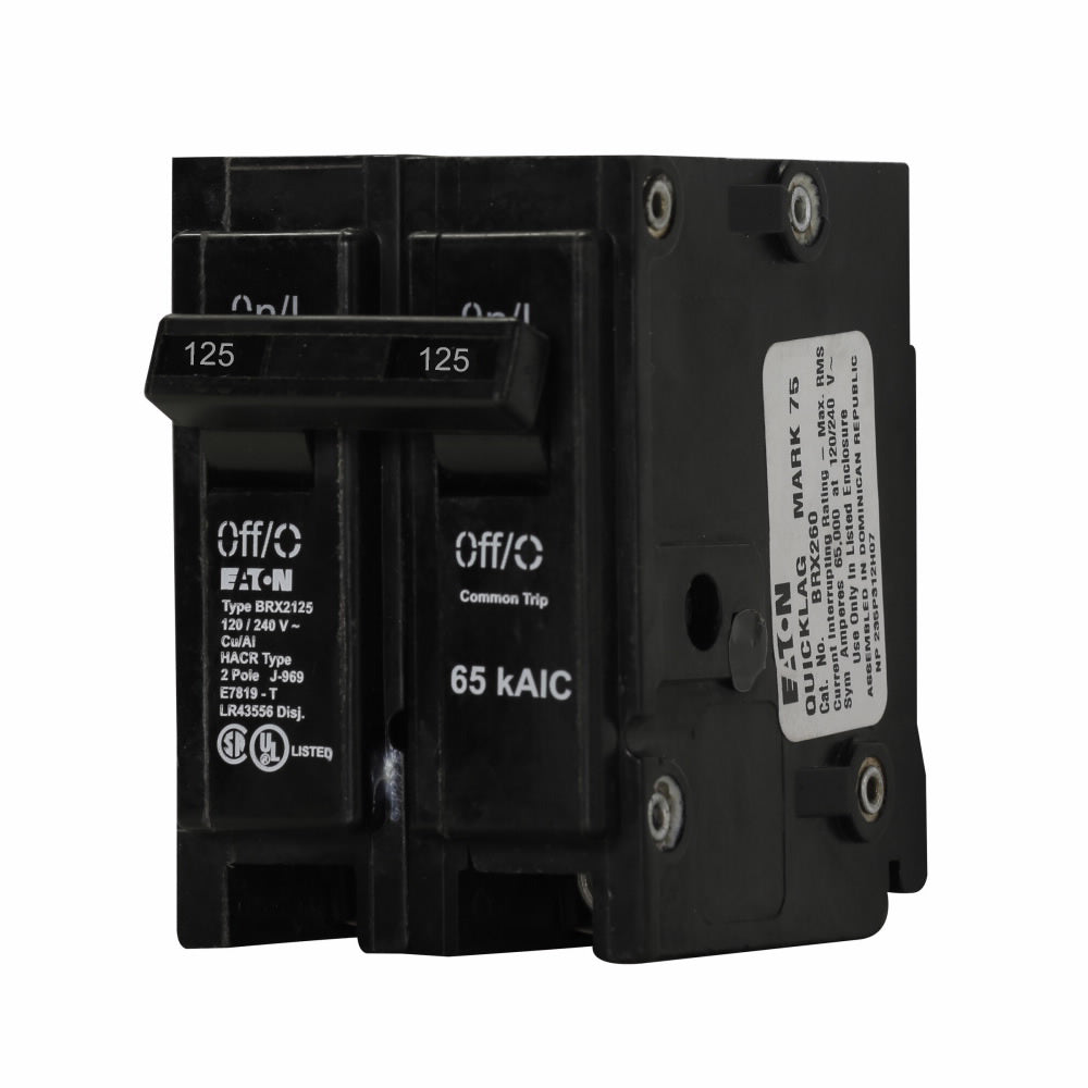 Cutler Hammer BRX2125 - 2-Pole Circuit Breaker 125A 240V (65kA AIC)