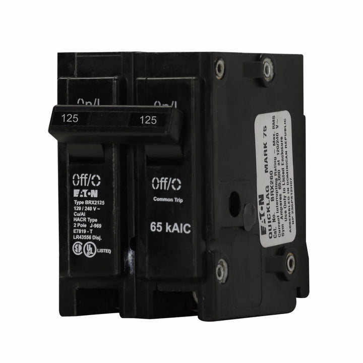 Cutler Hammer BRX2125 - 2-Pole Circuit Breaker 125A 240V (65kA AIC)