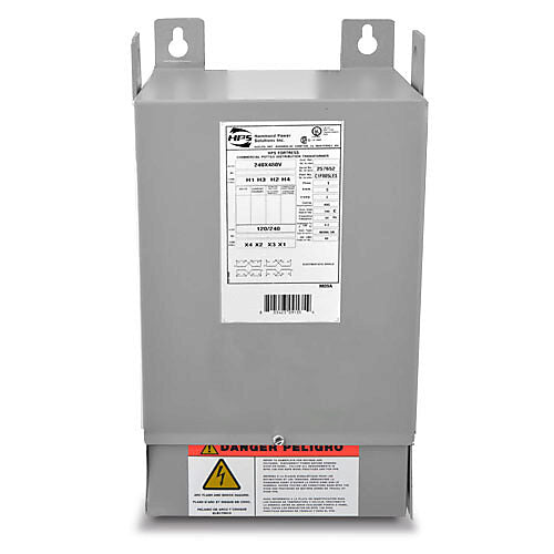 Hammond Power Solutions C1F007LES - 1-Phase Transformer 240x480V to 120/240V
