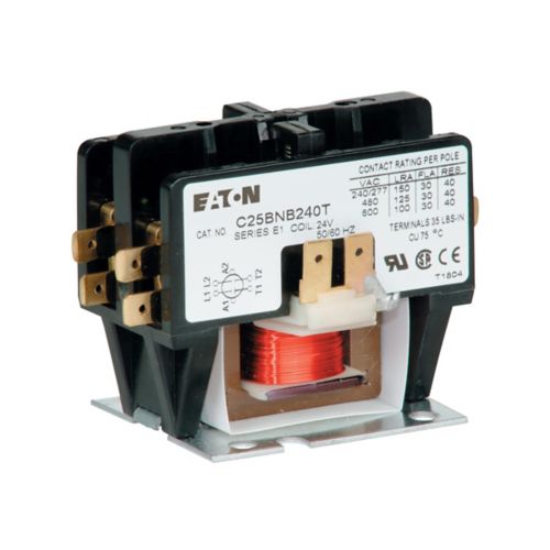 Eaton C25BNB220H - Contactor 20A 277V Coil