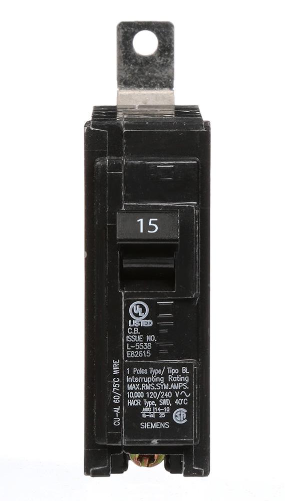Siemens B115 - Molded Case Circuit Breaker 15A 1-Pole