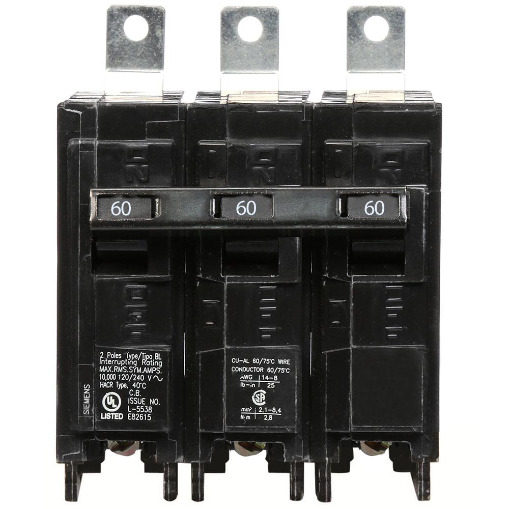 Siemens B360 - Molded Case Circuit Breaker 60A 3P 240V