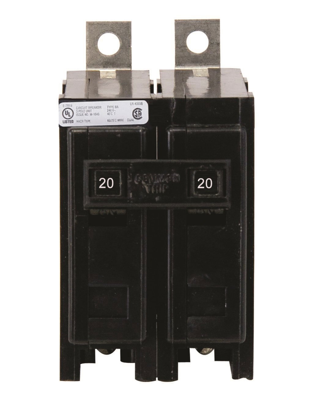 Cutler Hammer BAB2020 - 2-Pole Thermal Magnetic Breaker (20A, 240V)