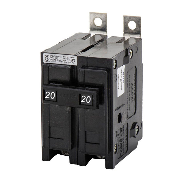 Cutler Hammer BAB2020 - 2-Pole Thermal Magnetic Breaker (20A, 240V)