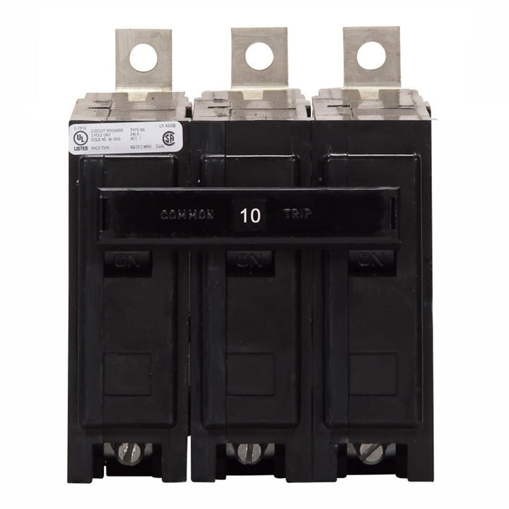 Cutler Hammer BAB3010H - 3-Pole Molded Case Breaker 10A 240V