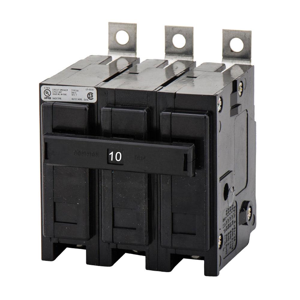 Cutler Hammer BAB3010H - 3-Pole Molded Case Breaker 10A 240V