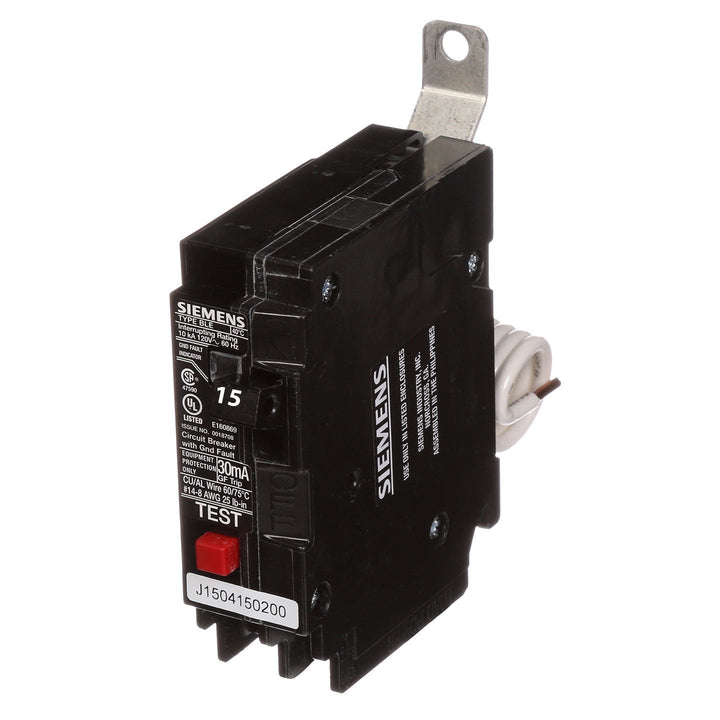 Siemens BE115 - Molded Case Circuit Breaker 15A 1-Pole (120V, 10kA)