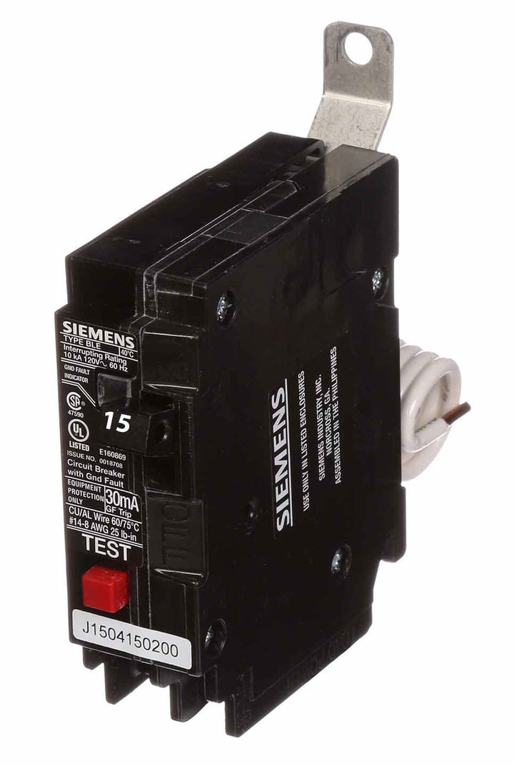 Siemens BE115H - Molded Case Circuit Breaker 15A 1P 120V