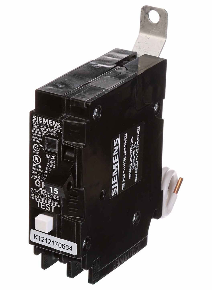 Siemens BF115AH - Molded Case Circuit Breaker 15A 1P (22kA AIC)