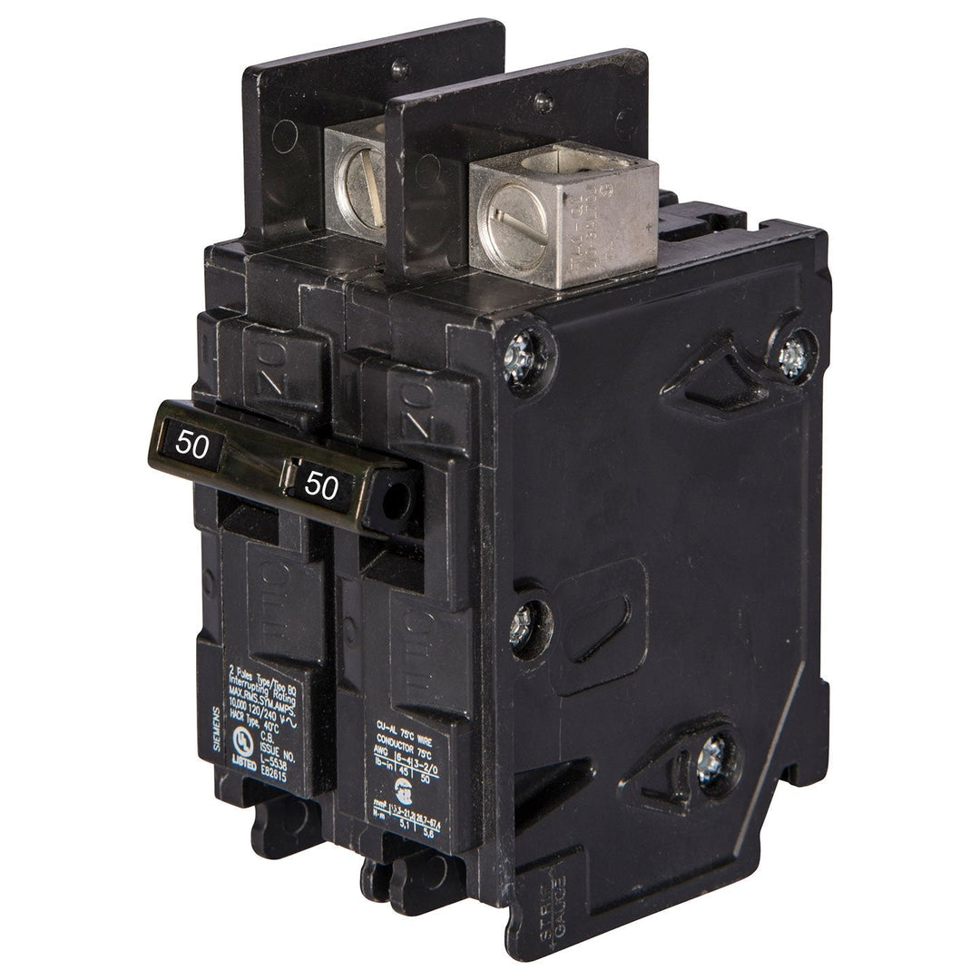 Siemens BQ2B050 - 2-Pole 50A Circuit Breaker (10kA AIC)