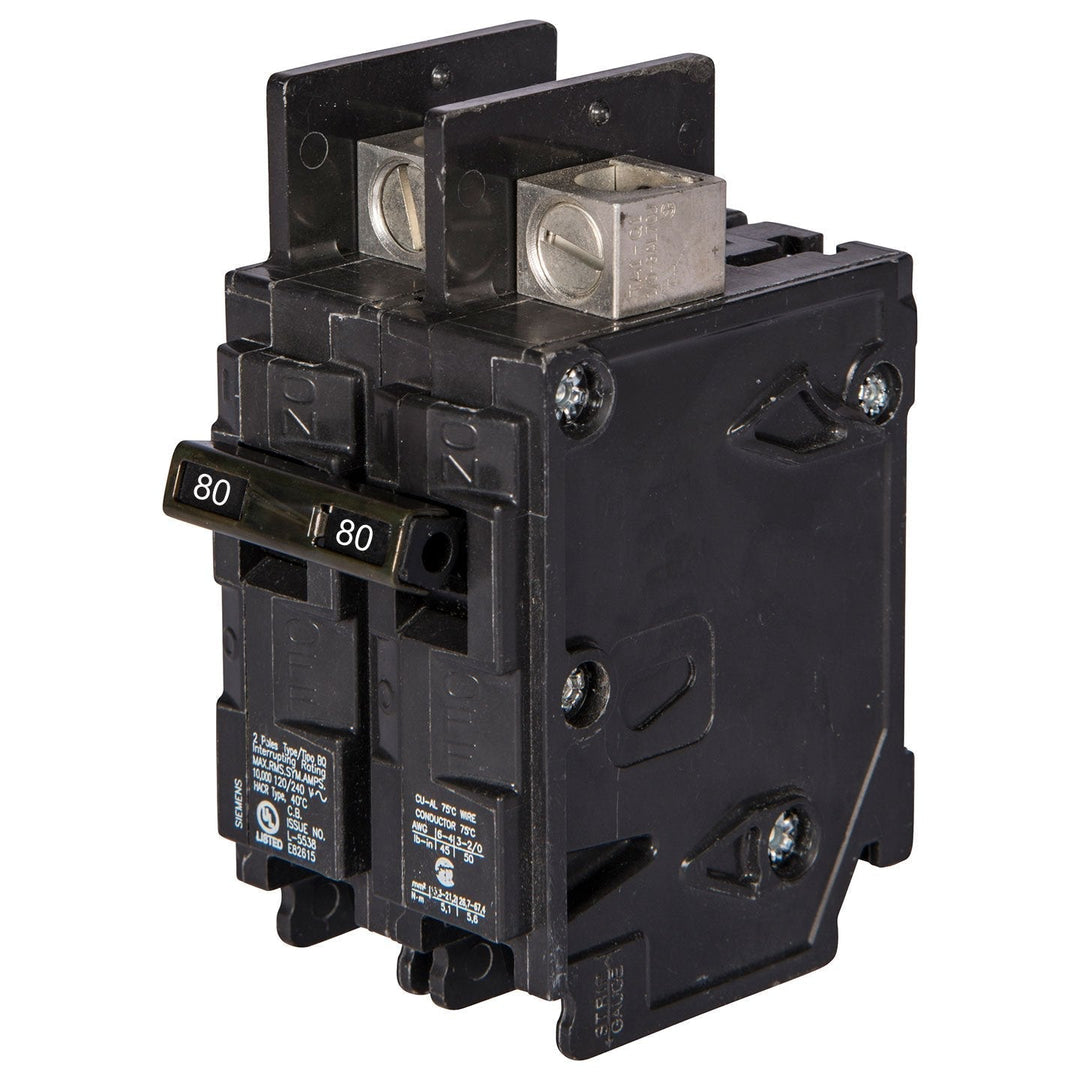 Siemens BQ2B080 - Molded Case Circuit Breaker, 80A 2-Pole