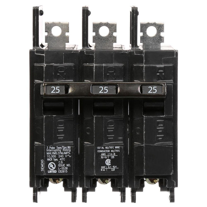 Siemens BQ3B025 - Molded Case Circuit Breaker, 25A 3P 240V