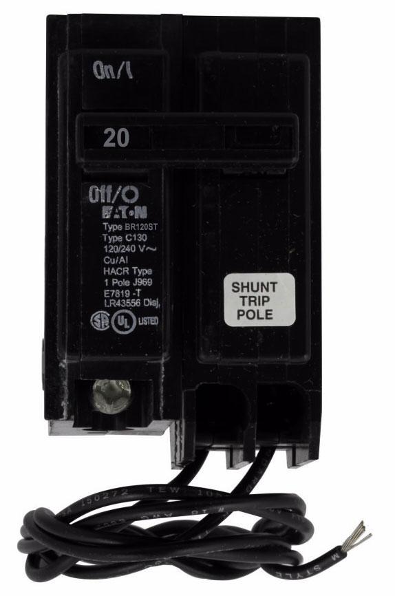Cutler Hammer BR120ST - 20A Circuit Breaker with 120V Shunt Trip