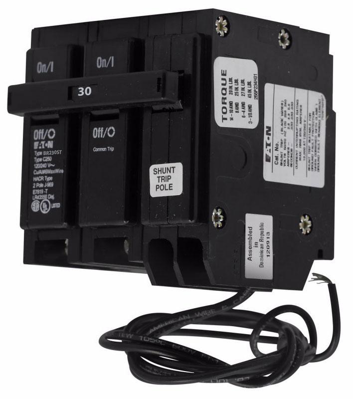 Eaton BR230ST - 2-Pole Circuit Breaker 30A 240V (10kA AIC)