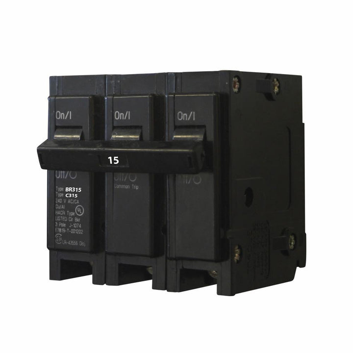 Cutler Hammer BR315 - 3-Pole Circuit Breaker 15A 24V