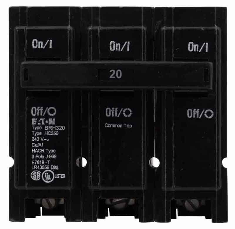 Cutler Hammer BRH320 - Molded Case Circuit Breaker 20A 3P 240V