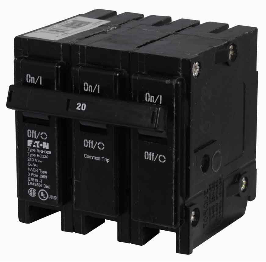 Cutler Hammer BRH320 - Molded Case Circuit Breaker 20A 3P 240V