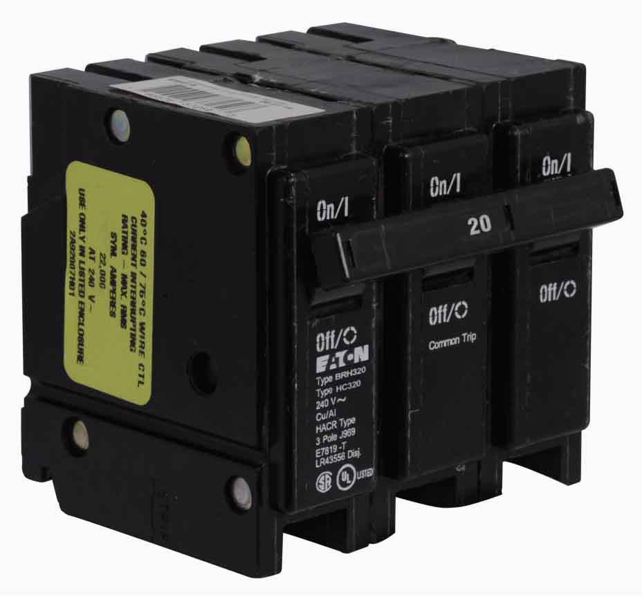 Cutler Hammer BRH320 - Molded Case Circuit Breaker 20A 3P 240V