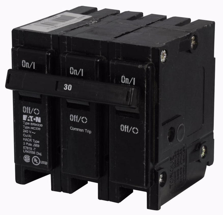 Cutler Hammer BRH330 - 3-Pole Circuit Breaker 30A 240V