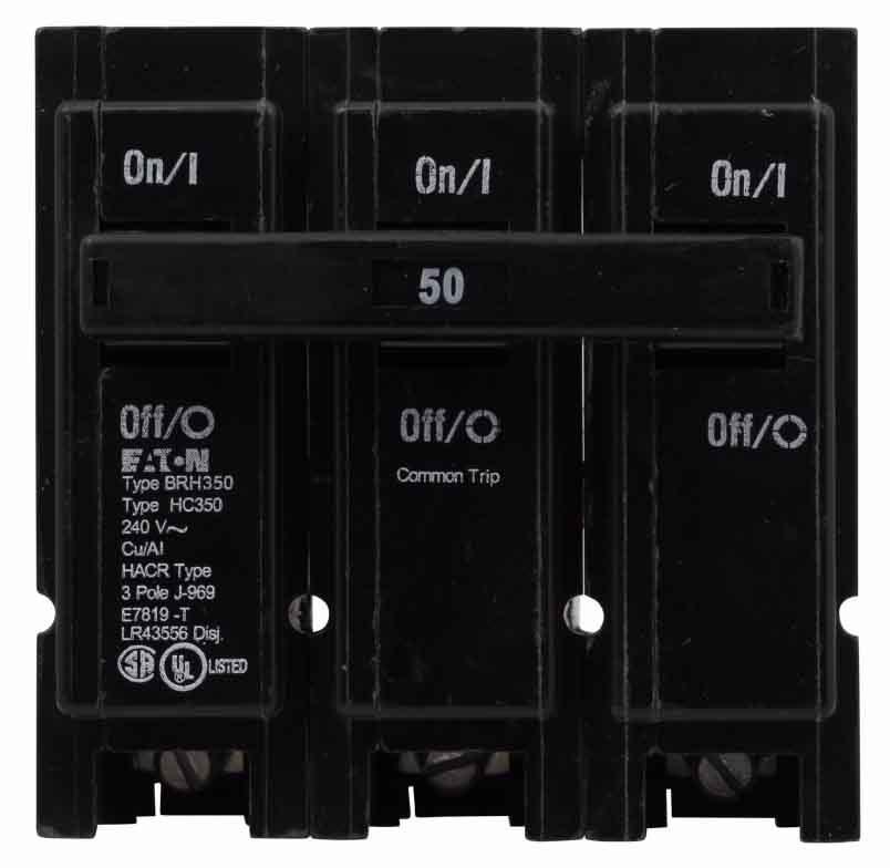 Cutler Hammer BRH350 - Molded Case Circuit Breaker 50A 3P 240V