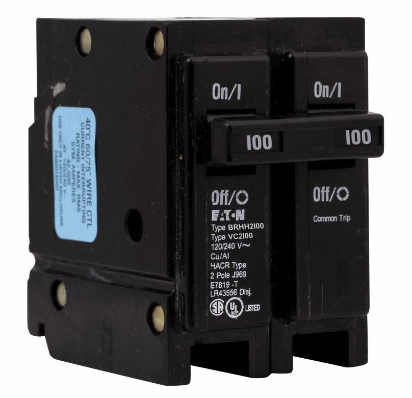 Cutler Hammer BRHH2100 - Molded Case 100A 240V 2-Pole