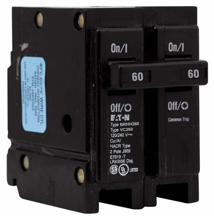 Cutler Hammer BRHH260 - Molded Case 60A 2-Pole 240V Breaker
