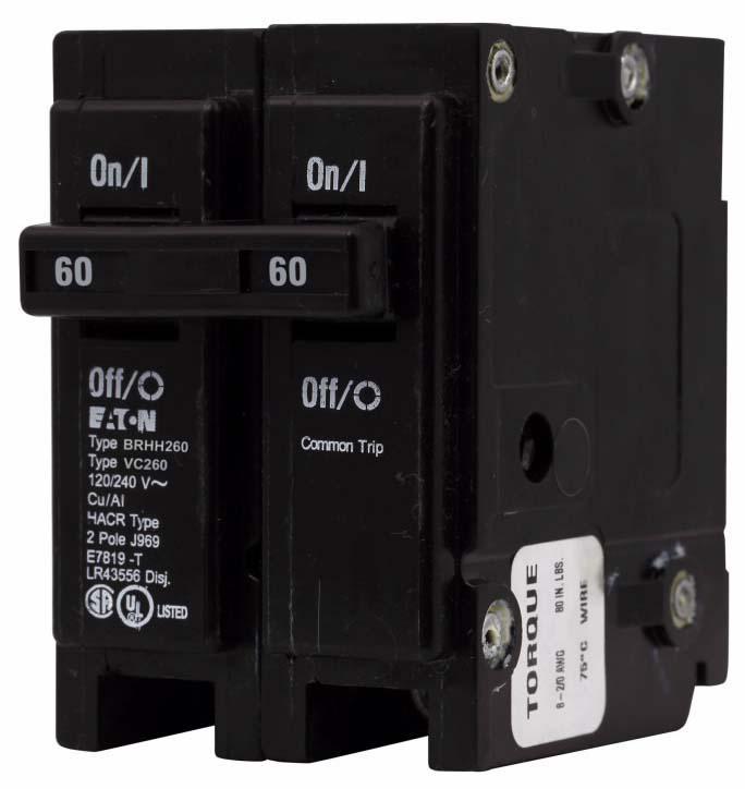 Cutler Hammer BRHH260 - Molded Case 60A 2-Pole 240V Breaker