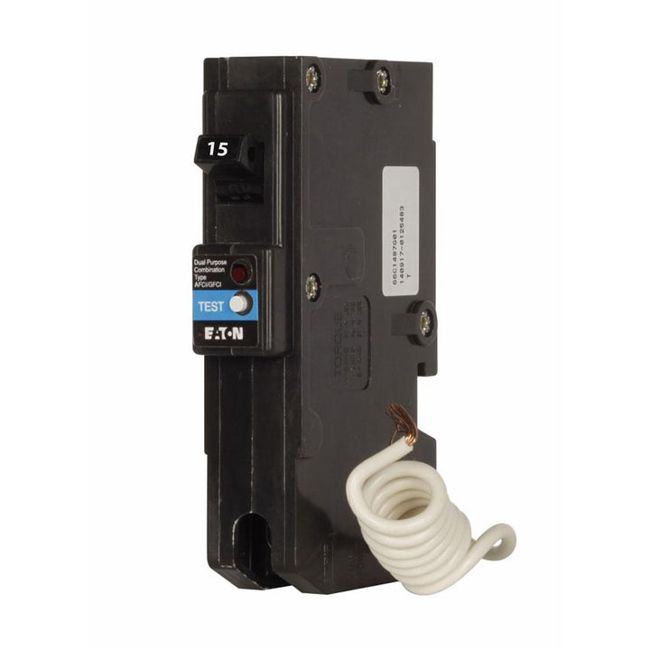 Cutler Hammer BRLAFGF115 - 15A Thermal Magnetic Circuit Breaker (10kA AIC)
