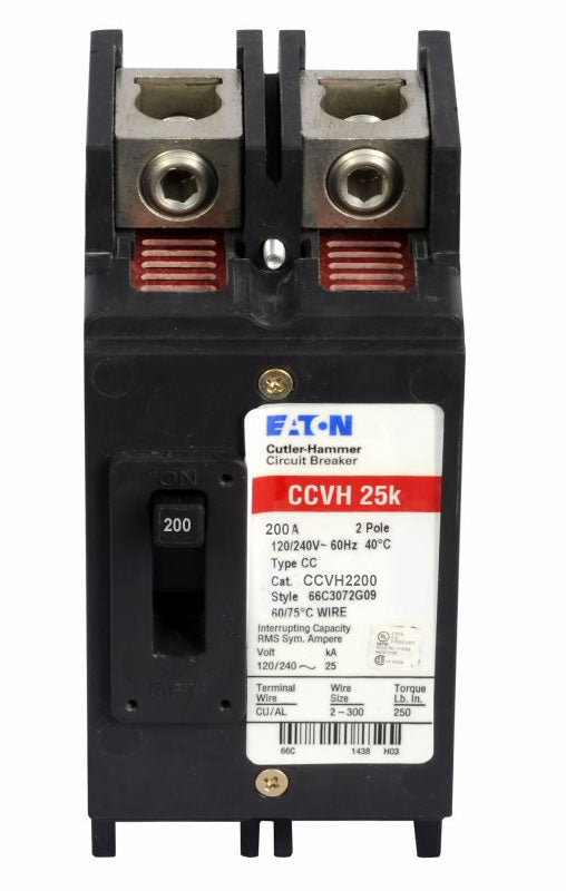 Cutler Hammer CCVH2200 - Molded Case Circuit Breaker 200A 2P (25kA AIC)