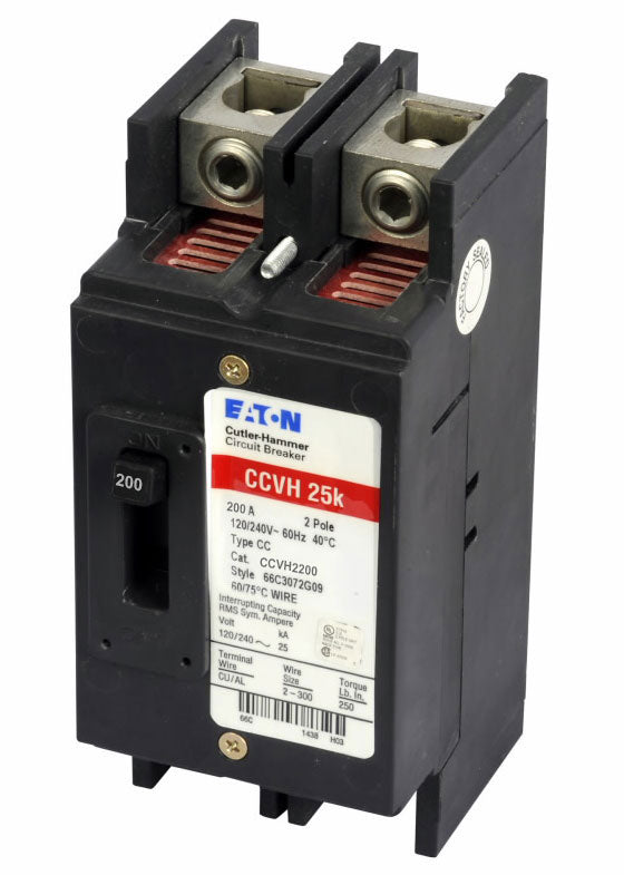 Cutler Hammer CCVH2200 - Molded Case Circuit Breaker 200A 2P (25kA AIC)