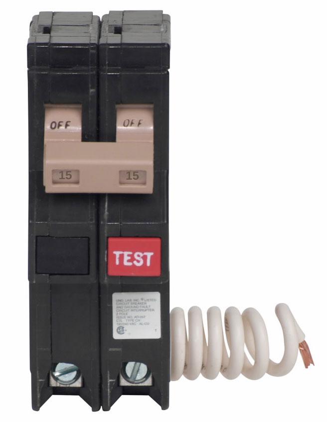 Cutler Hammer CH215GF - Thermal Magnetic Circuit Breaker 15A 2-Pole