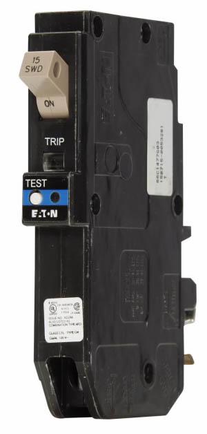 Cutler Hammer CHFAFGF115PN - 1-Pole 15A Circuit Breaker (10kA AIC)