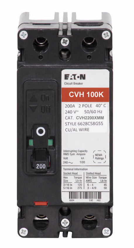 Cutler Hammer CVH2200XMM - Molded Case Circuit Breaker 200A 2P