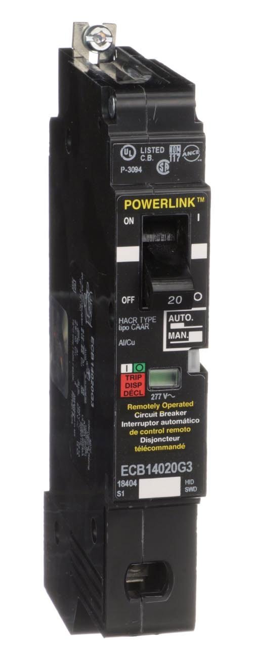 Square D ECB14020G3 - Molded Case Circuit Breaker 20A 480V 1P