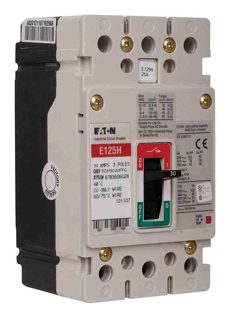 Cutler Hammer EGH3030FFG - 30A 3-Pole Molded Case Circuit Breaker