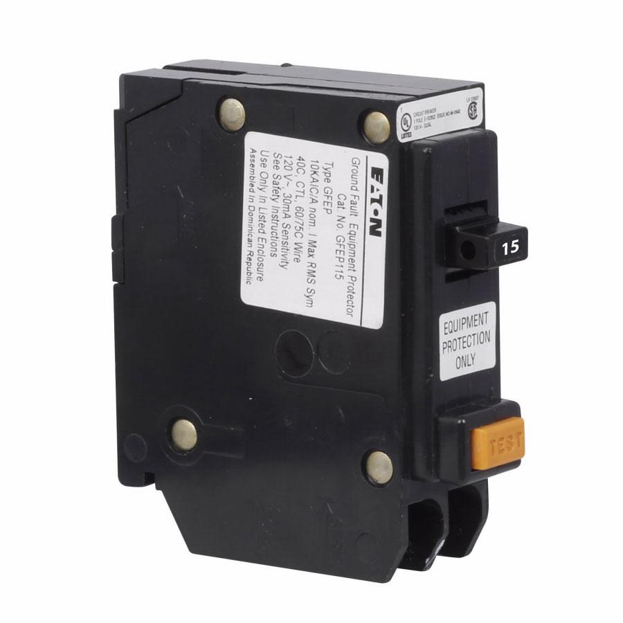Cutler-Hammer GFEP115 - 15A Molded Case Breaker (100kA AIC)
