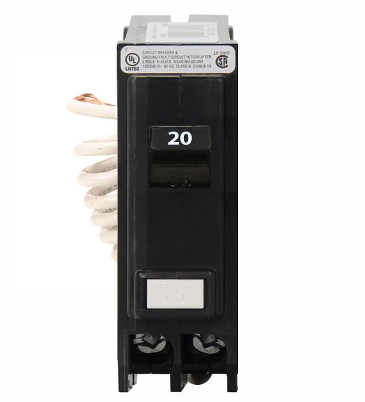 Cutler Hammer GFTCB120 - 20A GFCI Breaker (100kA AIC)