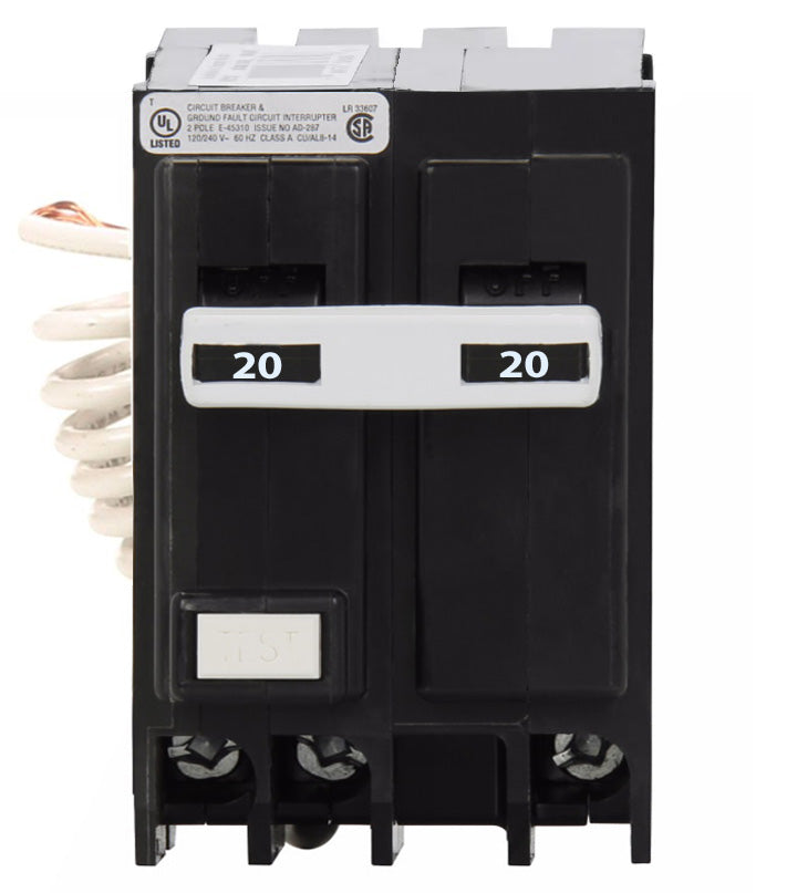 Eaton Cutler-Hammer GFCB220 - GFCI Breaker 20A 2-Pole 240V