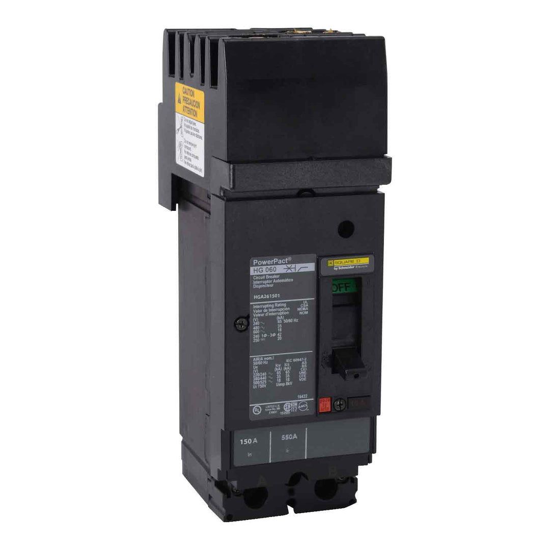 Square D HGA261501 - Molded Case Circuit Breaker 150A 600V