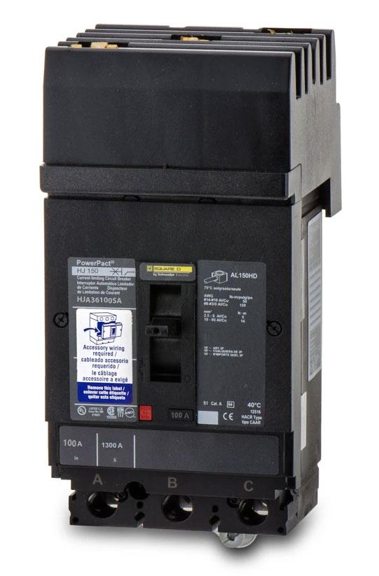 Square D HJA36100SA - 100A 3-Pole Molded Case Circuit Breaker