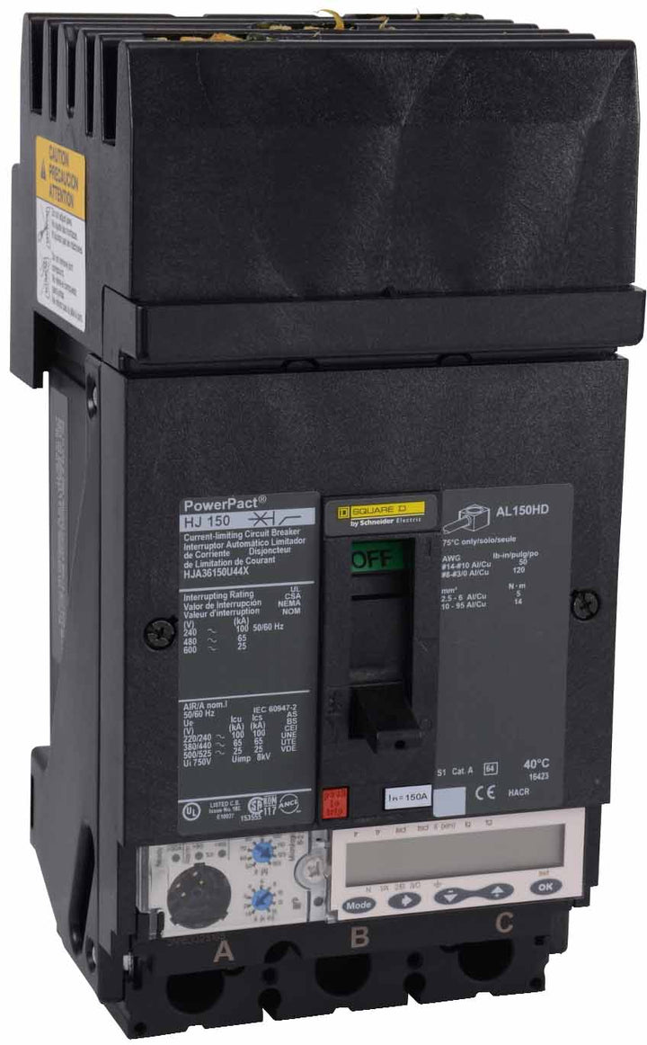 Square D HJA36150U31X - Molded Case Circuit Breaker 150A 600V 3P
