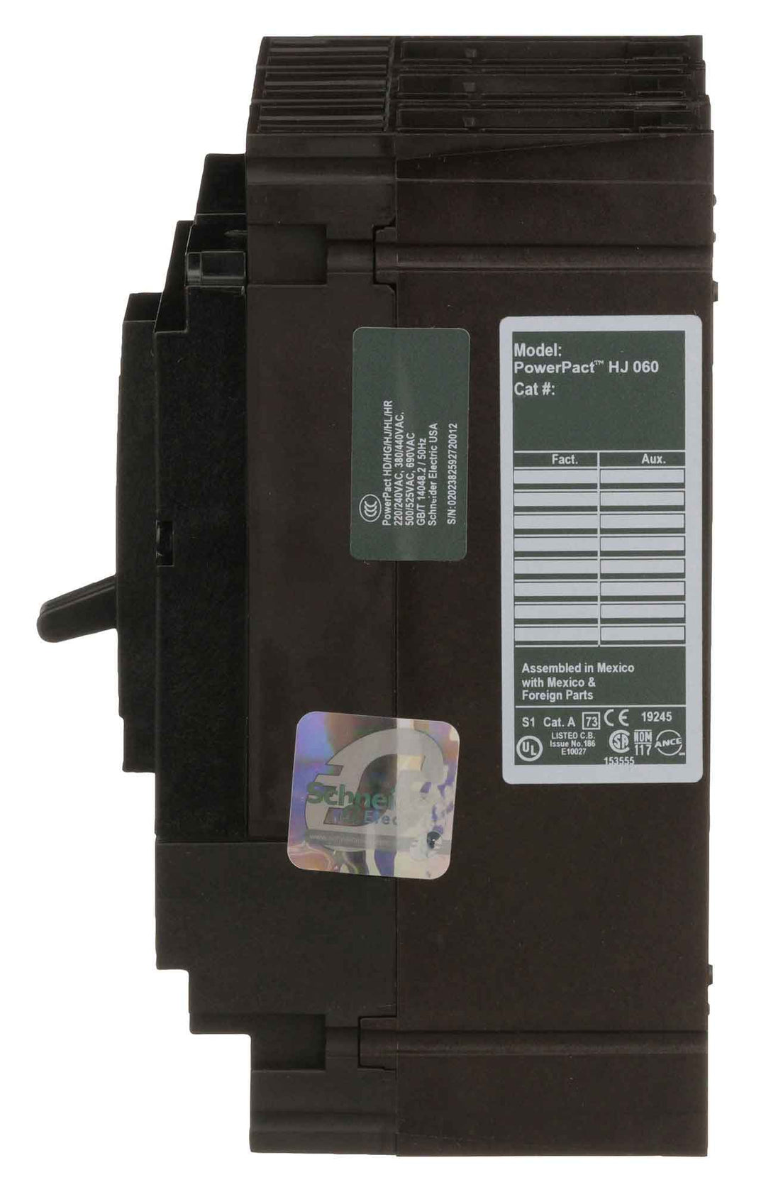 Square D HJL36070 - Molded Case Circuit Breaker 70A 600V 3P