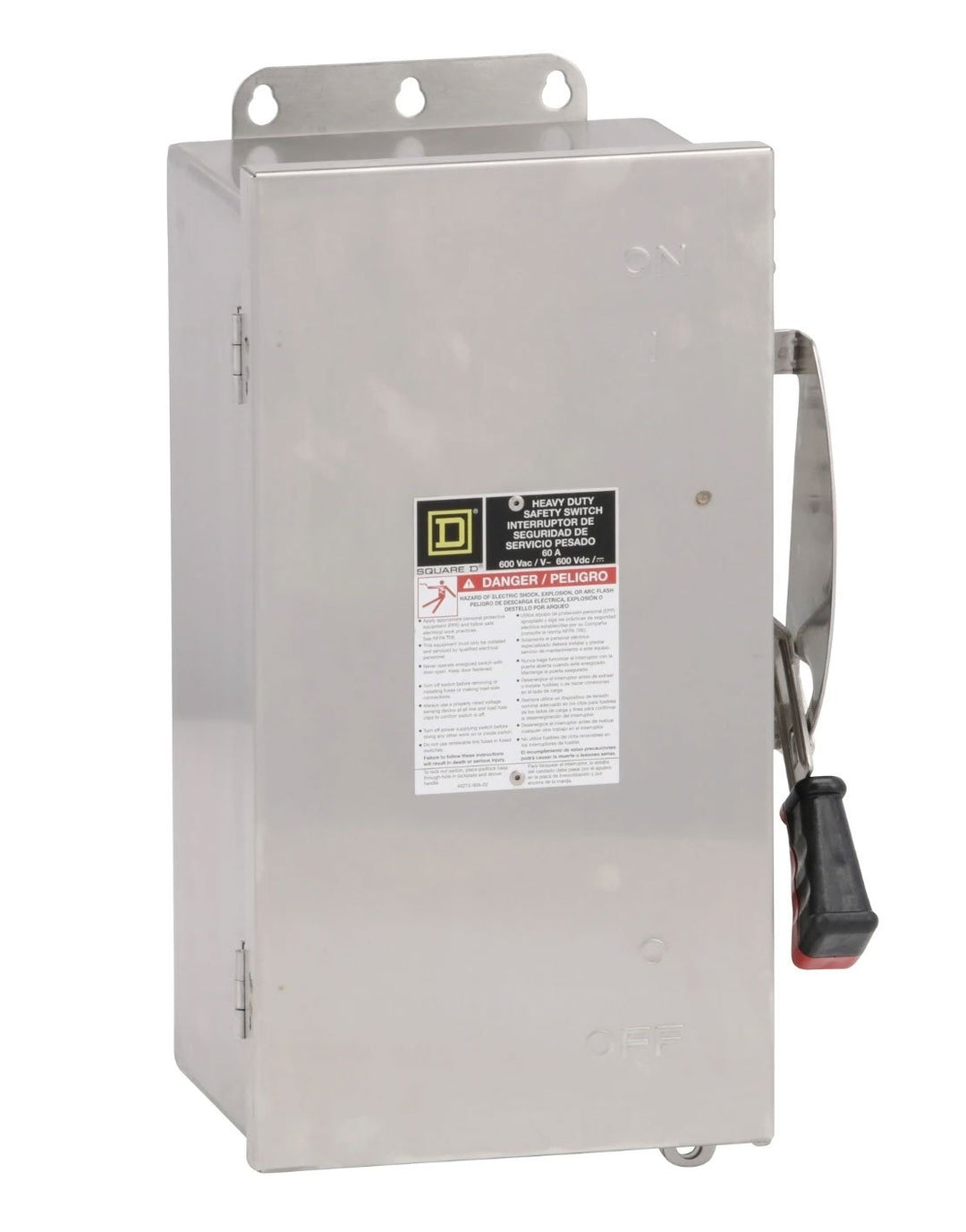 Square D HU362DS - Non-Fusible Disconnect Switch 60A 600V 3P
